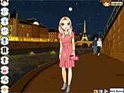 Online adventure game set in Paris at night; free romantic exploration game