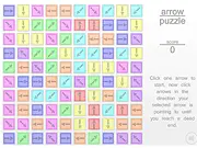 Play Arrow Puzzle free online logic game. Click on as many arrows as possible before reaching a dead end in this challenging puzzle game.