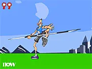 Syd's Games Javelin Throwing game screenshot - athlete running to throw the javelin