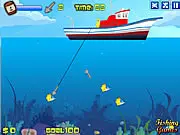 Play Fishing Deluxe free online harpoon game - arcade action with ship and fish catching