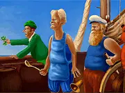 The Hunting of The Snark free online hidden object game featuring the Bellman, Baker, Beaver, and Banker characters
