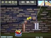 Tommy Gold free online physics puzzle game showing the character trying to collect a lost coin
