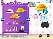 Little Gardener Girl Dress Up 3 game image, girl with watering can, playing free online