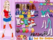Play Top Cheer Dress Up free online game, choose cheerleader uniform and accessories, fun fashion game