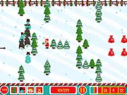 Santa Defender free online tower defense Christmas game with Santa Claus