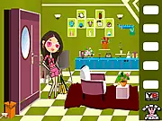 Free Credit Card Crisis Escape Online: Point-and-click game screenshot showing a room interior with hidden objects and puzzles to help find a lost credit card.