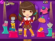 Shop Dummy free online dress-up game screenshot, mannequin being styled with clothes and accessories