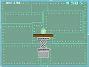 Physics Marathon: Remover game showing a complex structure of blocks with an orange octagon on top