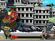Delivery Man free online post-apocalyptic defense game - Upgraded truck fighting waves of enemies in the wasteland