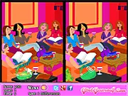 Spot Five Friends free online game, play spot the difference puzzle, find five differences in pictures, online friendship theme game