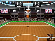 Olympics 2012 Basketball online free arcade shooting game scoring hoop