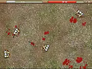 Screenshot of Crazy Archers online game showing an archer defending a castle wall against enemy waves