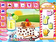 Screenshot of the Ice Cream Cookies cooking game showing several colorful ice cream sandwiches with various toppings