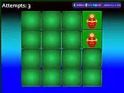 Russian Doll Match free online game screen showing a grid of face-down cards with colorful Russian Matryoshka doll designs