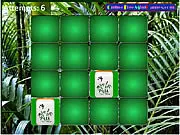 Mahjong Match Flash game screenshot, paired cards memory game with colorful Mahjong tiles, play free online puzzle