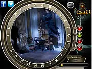 Screenshot of Abraham Lincoln Hidden Letters game showing a portrait of the President with alphabet letters hidden in the image