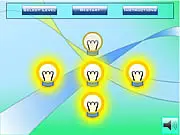 A grid-based logic puzzle from the game Light House, showing a board with a lighthouse icon