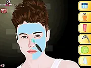 Justin Bieber Makeover free online celebrity styling and dress up game
