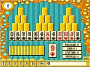 Addictive Tri Peak Solitaire game screen, free online card game, Tri Peaks with special cards and Pair game