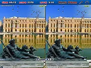 Comparing two photos of the Eiffel Tower to find the differences in the free online game Paris Differences