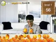 GuanGu Pinch Orange 2 free online game, how to play the orange squeezing challenge, fun reaction speed game, PlayArcadeHub