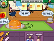 Burger Bash Up free online time management and fast food cooking game