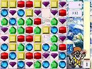Play Jewel Mine online free, swap adjacent gems, classic match-3 puzzle game