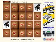 Musical Instruments free online visual memory matching game on PlayArcadeHub