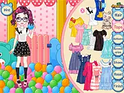 Ball Pit Playing dress up game, free online game, girl playing in a ball pit, comfy and colorful outfits, play free