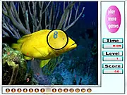 Amazing Fishes Hidden Numbers free online object finding puzzle game