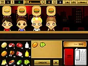 Burger Bar Game online free cooking simulation, managing stock and building custom burgers for demanding customers.
