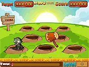 Whack Zombies free online whack-a-mole action game screenshot