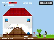 Play Zombies In Your Backyard Free Online, Pixelated Zombie Defense Shooter, Wave Survival Game