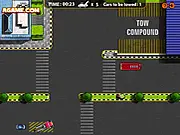 American Tow Truck free online driving game, navigate city to collect and transport cars, PlayArcadeHub