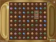Stone Match 3 Game free online screen showing a grid of colored stones ready to be swapped and matched in groups of three or more