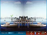 Dreamland Differences game screen, free online spot the difference puzzle, artistic artwork comparison game