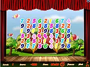 Play Clown Connect 10 free online math puzzle game, connecting numbers horizontally and vertically to make 10