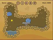 Play Adventure of Water Drop 2 online free puzzle game, break rock barriers, guide the water drop to the exit using physics