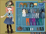 Denim Top Style dress up game, free online fashion game featuring cool denim tops and flirty outfits, play free