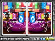 Cars Spot the Difference free online game screenshot, car puzzle game, find the difference game with penalty system on PlayArcadeHub.