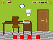 Free Gathe Escape Great Office online game screenshot showing an office room with scattered objects, puzzles, and hidden clues.