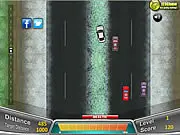 Play Speed and Reach online free driving game avoiding trucks and monitoring car health to reach the target distance
