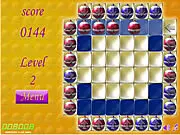 Roll the Baubles free puzzle game online color matching