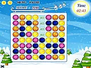 Winter Match free online match 3 puzzle game screenshot with snowflakes and mittens