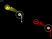 Symphony free online logic puzzle game, directing colored pixel flows to their matching orbs using directional spheres.