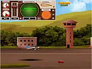 Free online taxi driving game TU Unleashed with a yellow cab driving passengers around a tropical island