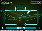 Trip Wire free online skill game, guiding a line through a difficult neon maze quickly, challenging hand-eye coordination on PlayArcadeHub