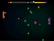 Galapong free online arcade game, a hybrid of Pong and Galaga featuring paddle duels, alien shooting, and upgrades.