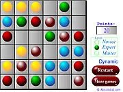 Lines Puzzle free online strategic color circle matching game PlayArcadeHub