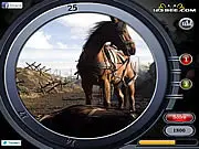 War Horse Find the Numbers game screenshot showing a scene with hidden numerical digits to find, free online hidden object game
